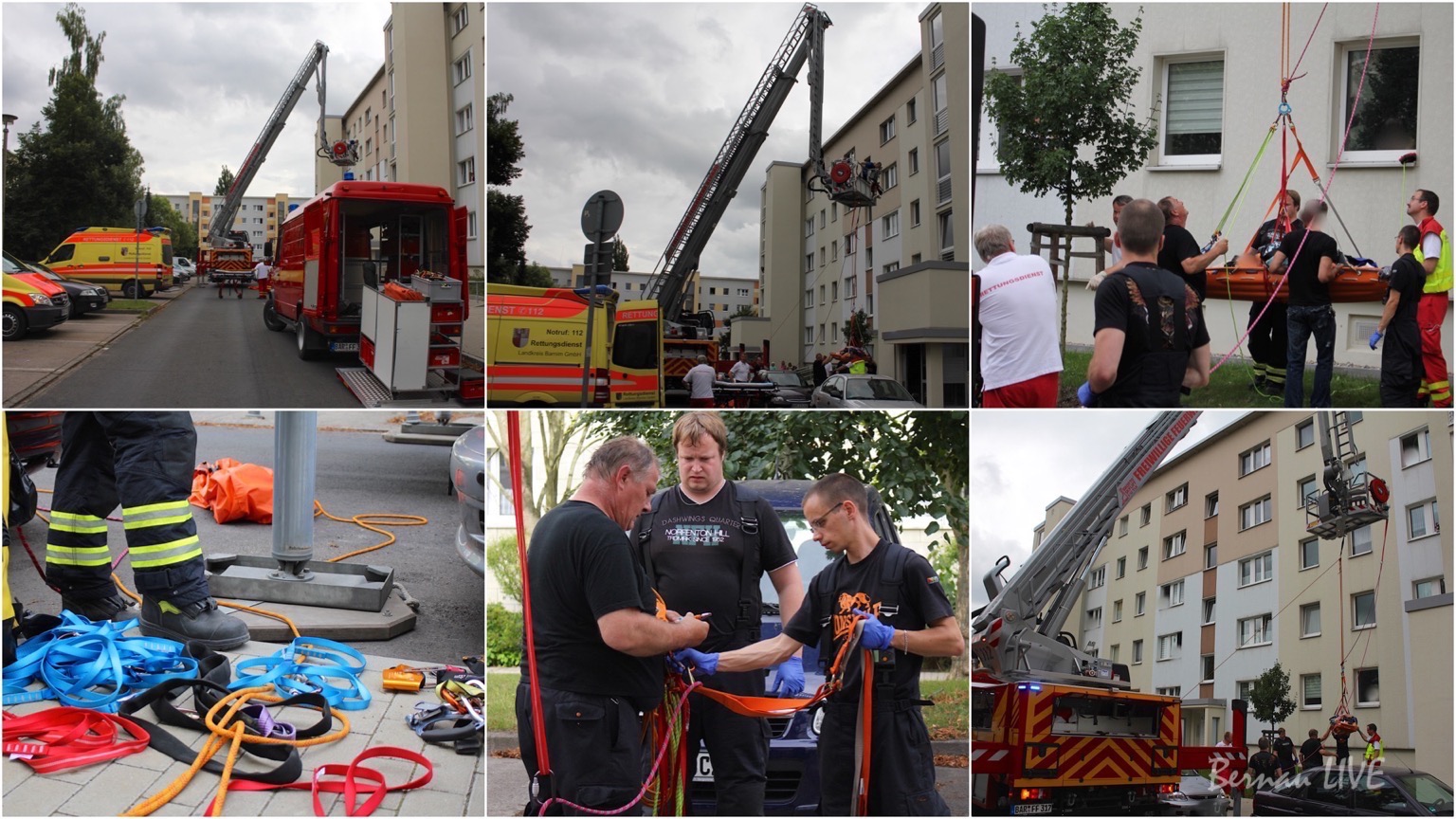 Feuerwehr Bernau: Höhenrettungseinsatz 31 Feuerwehr Bernau, Feuerwehr, Barnim, Rettungsdienst, Bernau LIVE, Höhenrettung, Bernau, Bernau bei Berlin