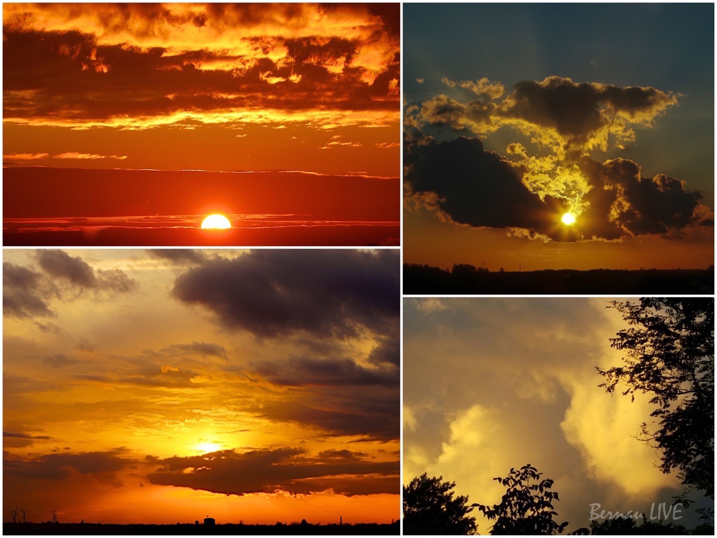Farbenspiel Bernau: Schön sah es gerade über Bernau aus! 48 Abend, Sonne, Sonnenuntergang, Farbenspiel Bernau, Bernau LIVE, Panorama Bernau