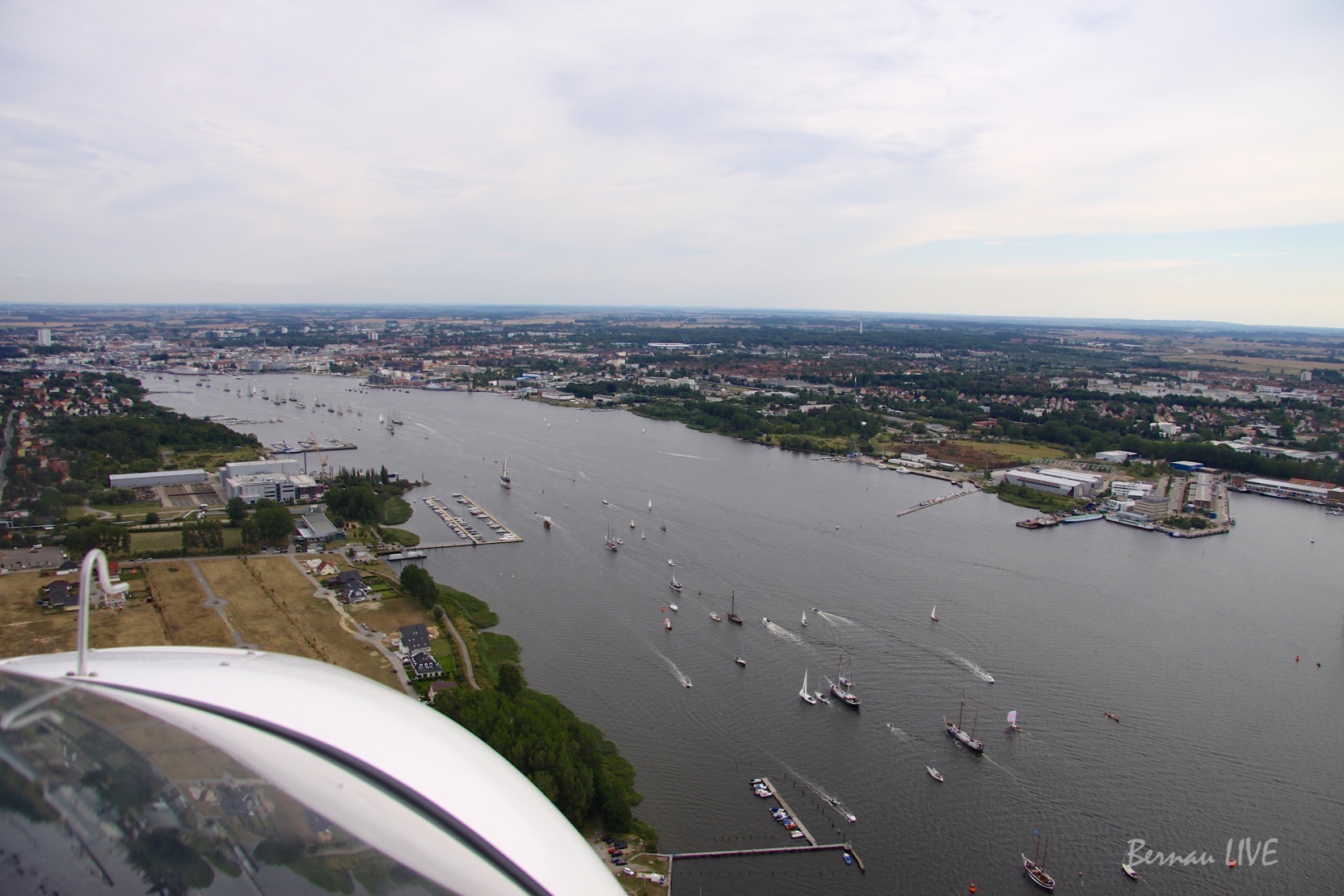 Hanse Sail, Luftbild, Bernau, Rostock, Warnemünde, Barnim, Meckelnburg, BernauLIVE, Bernau-Barnim