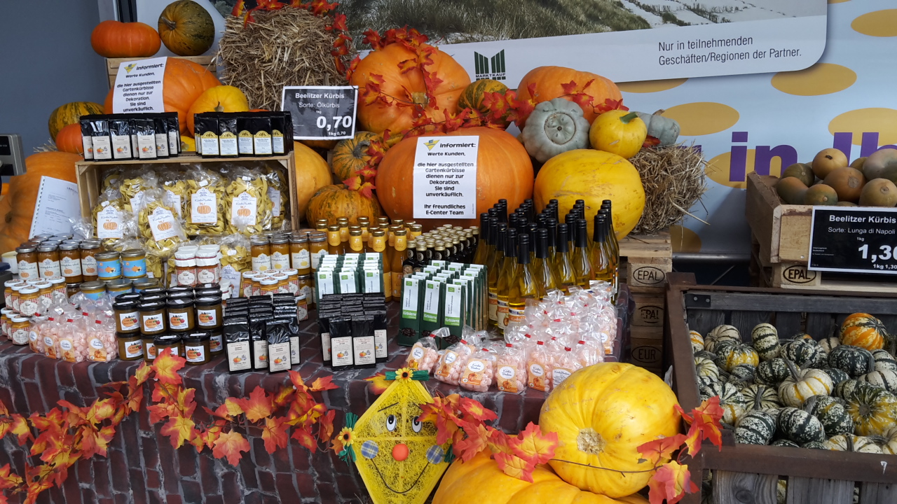 Diese Woche: Kürbismarkt im E-Center Bernau 19 Bernau: Diese Woche: Kürbismarkt im E-Center Bernau