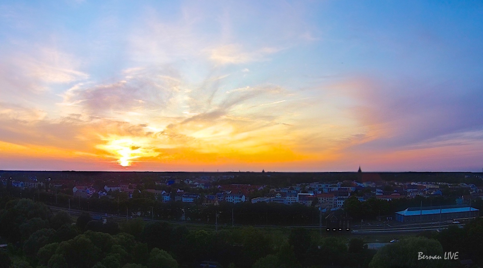 Liebe Grüße aus Bernau und einen schönen Abend 32 Bernau, Sonnenuntergang, Barnim, Bernau LIVE