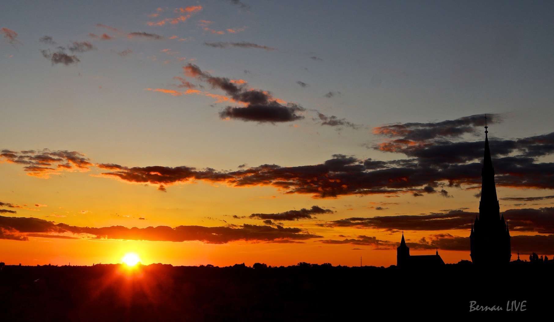 Bernau, Sonnenuntergang, Barnim, Bernau LIVE