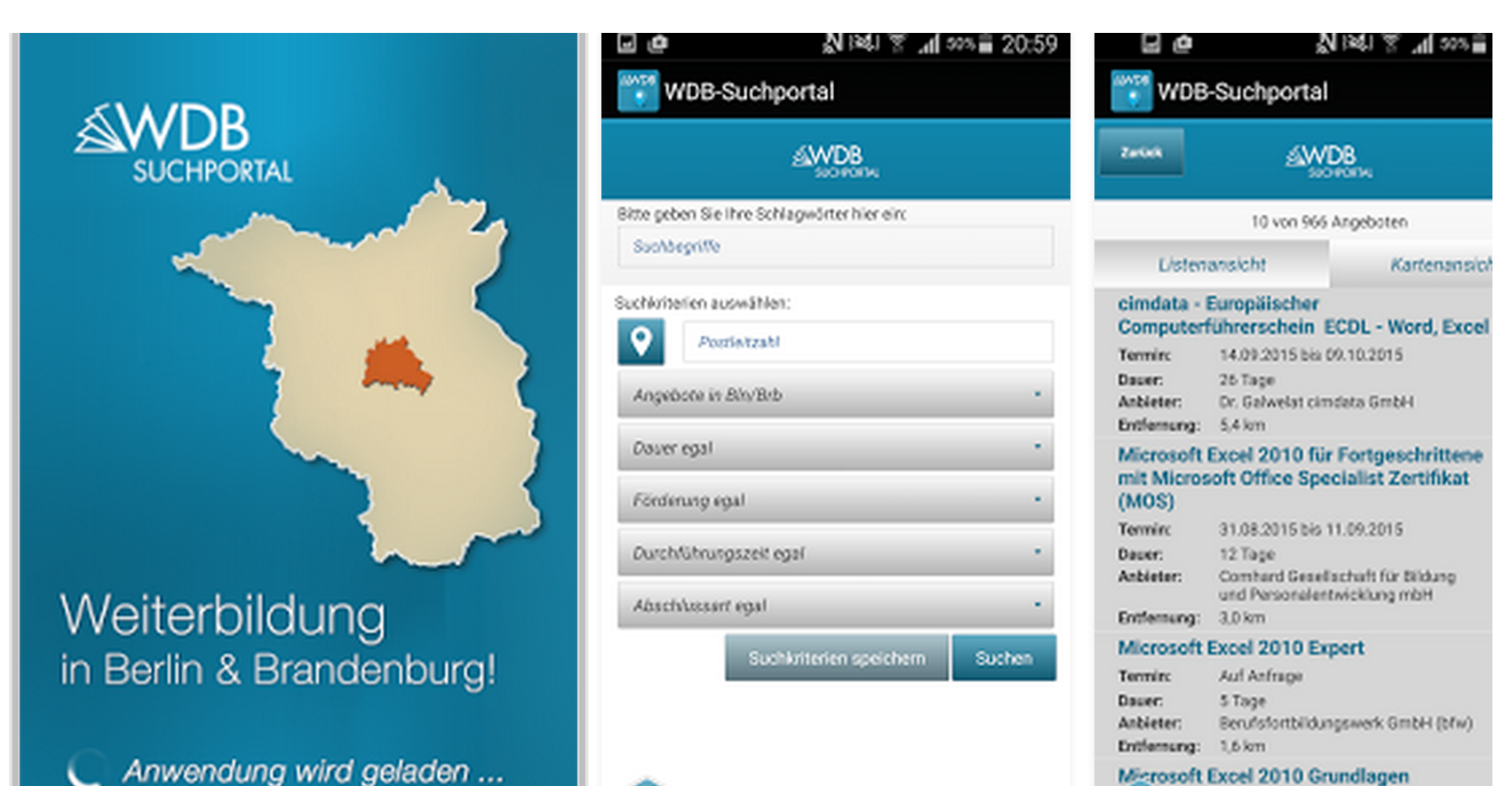 Brandenburg: Neue App mit 30.000 Bildungsangeboten 28 Brandenburg: Neue App mit 30.000 Bildungsangeboten erleichtert Suche