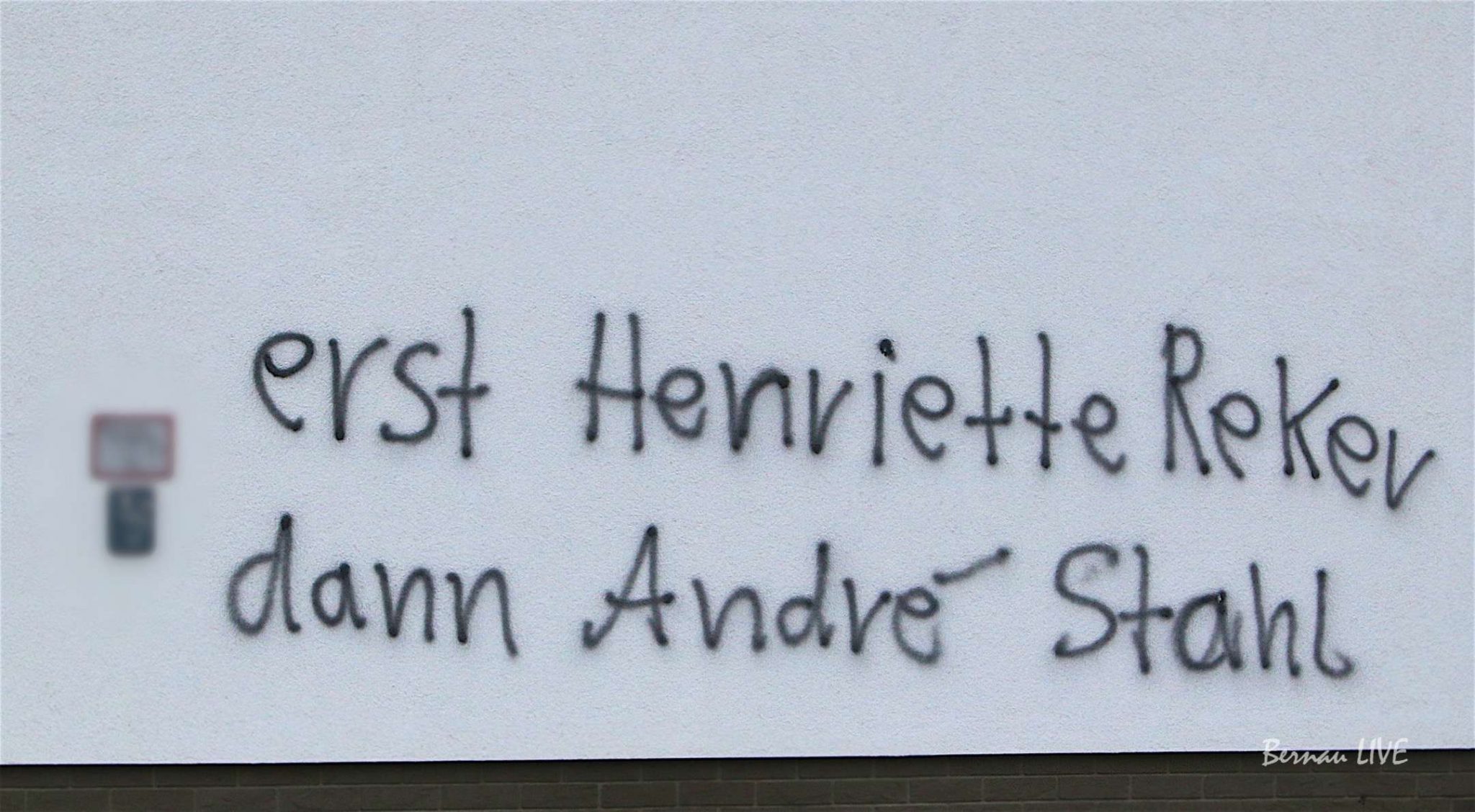 Verfasser der André Stahl - Drohschmierereien heute in Bernau verurteilt 60 Bernau: Mit wird schlecht und ich habe Angst, wenn ich so etwas sehe!