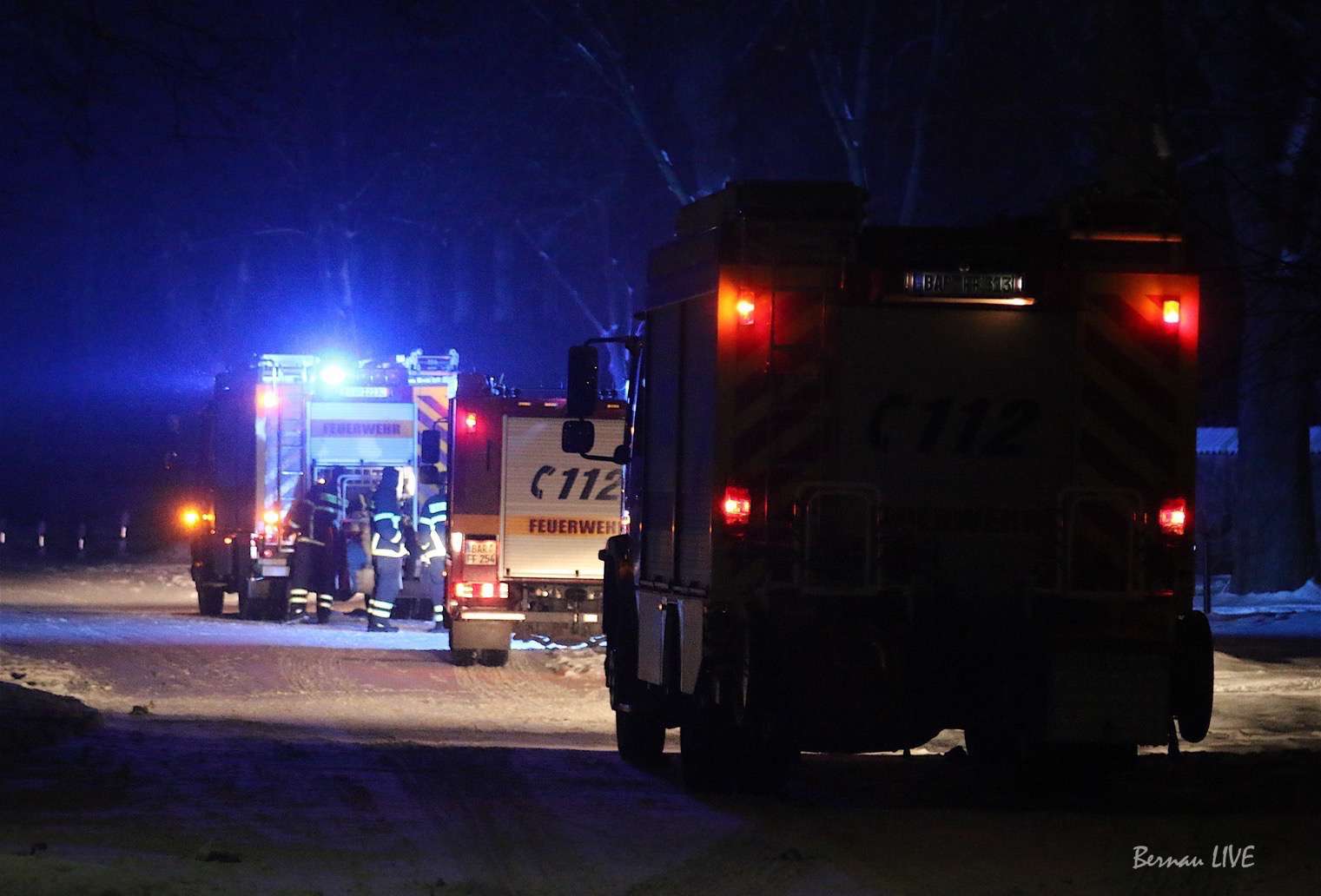 Feuerwehr Bernau: Nächtlicher Feuerwehreinsatz in Ladeburg 49 Feuerwehr Bernau: Ladeburg