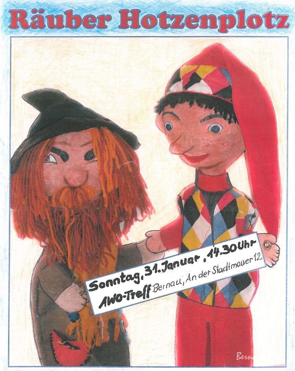 "Räuber Hotzenplotz", heute im AWO-Treff Bernau - Eintritt frei 20 Bernau: "Räuber Hotzenplotz", heute im AWO-Treff - Eintritt frei