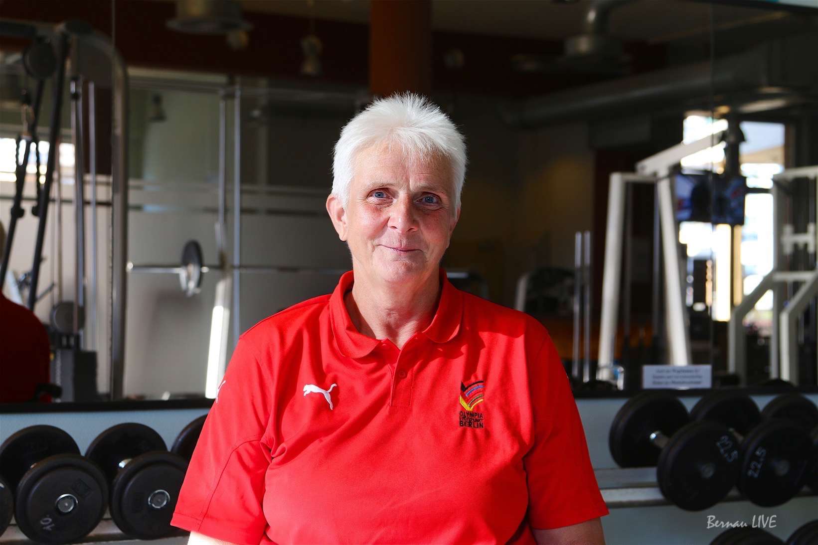 Im Kraftraum mit Olympiasiegerin Marianne Buggenhagen 10 Bernau: Marianne Buggenhagen