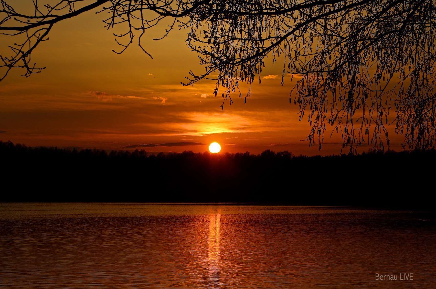 Gorinsee: Schöner können wir uns fast nicht verabschieden 11 Bernau - Barnim: Sonnenuntergang am Gorinsee