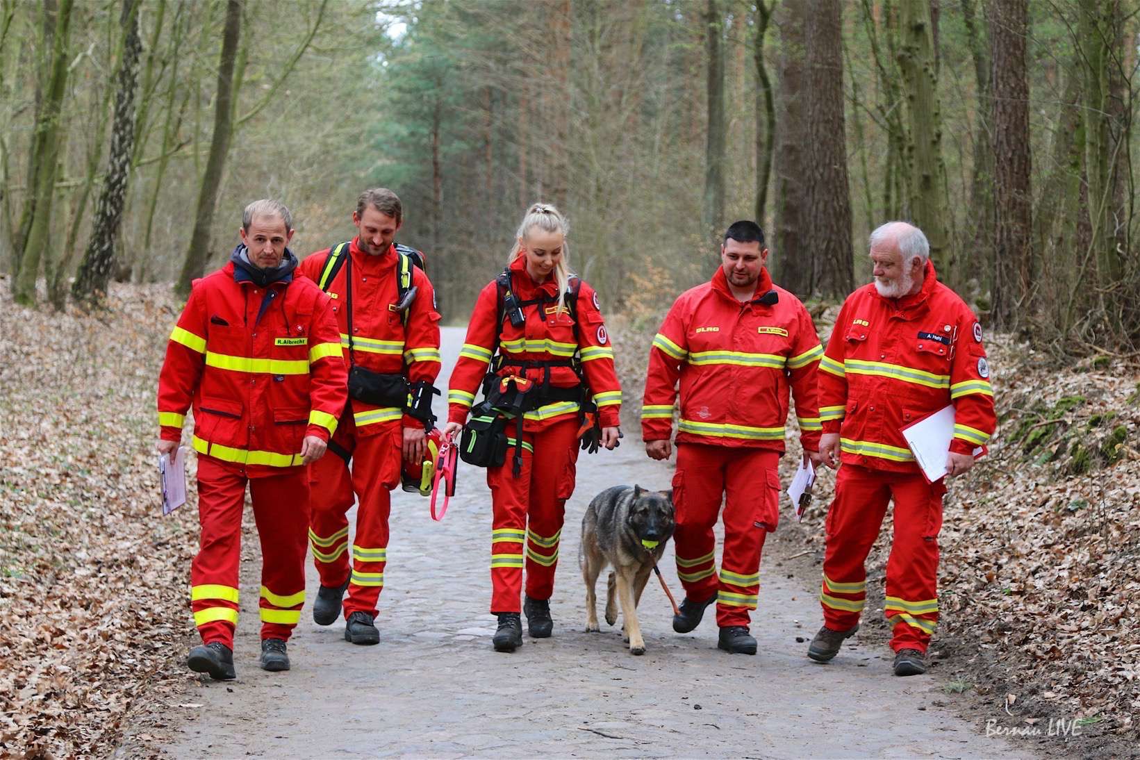 Prüfung bei der DLRG Rettungshundestaffel Barnim 3 DLRG Rettungshundestaffel Barnim