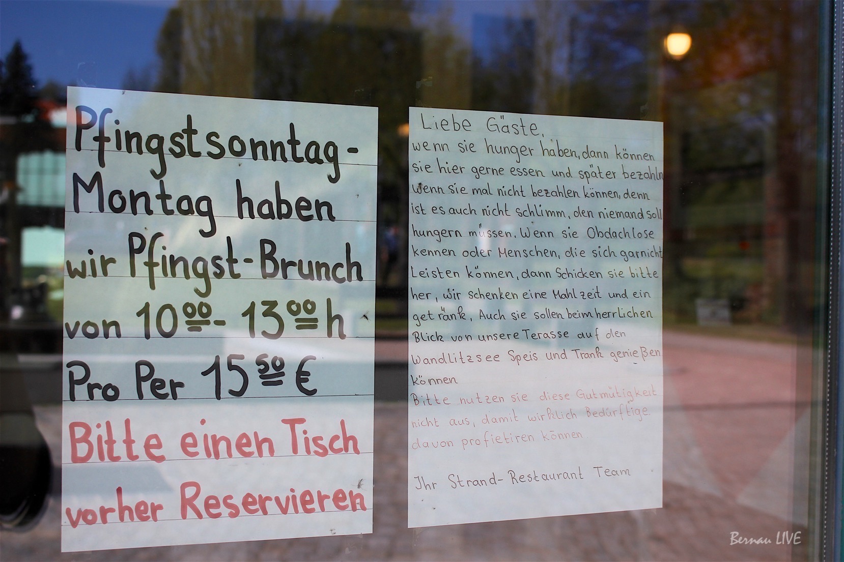 Wandlitz: Restaurant lädt Bedürftige zum kostenlosen Essen ein 5 Wandlitz: Restaurant lädt Bedürftige zum kostenlosen Essen ein