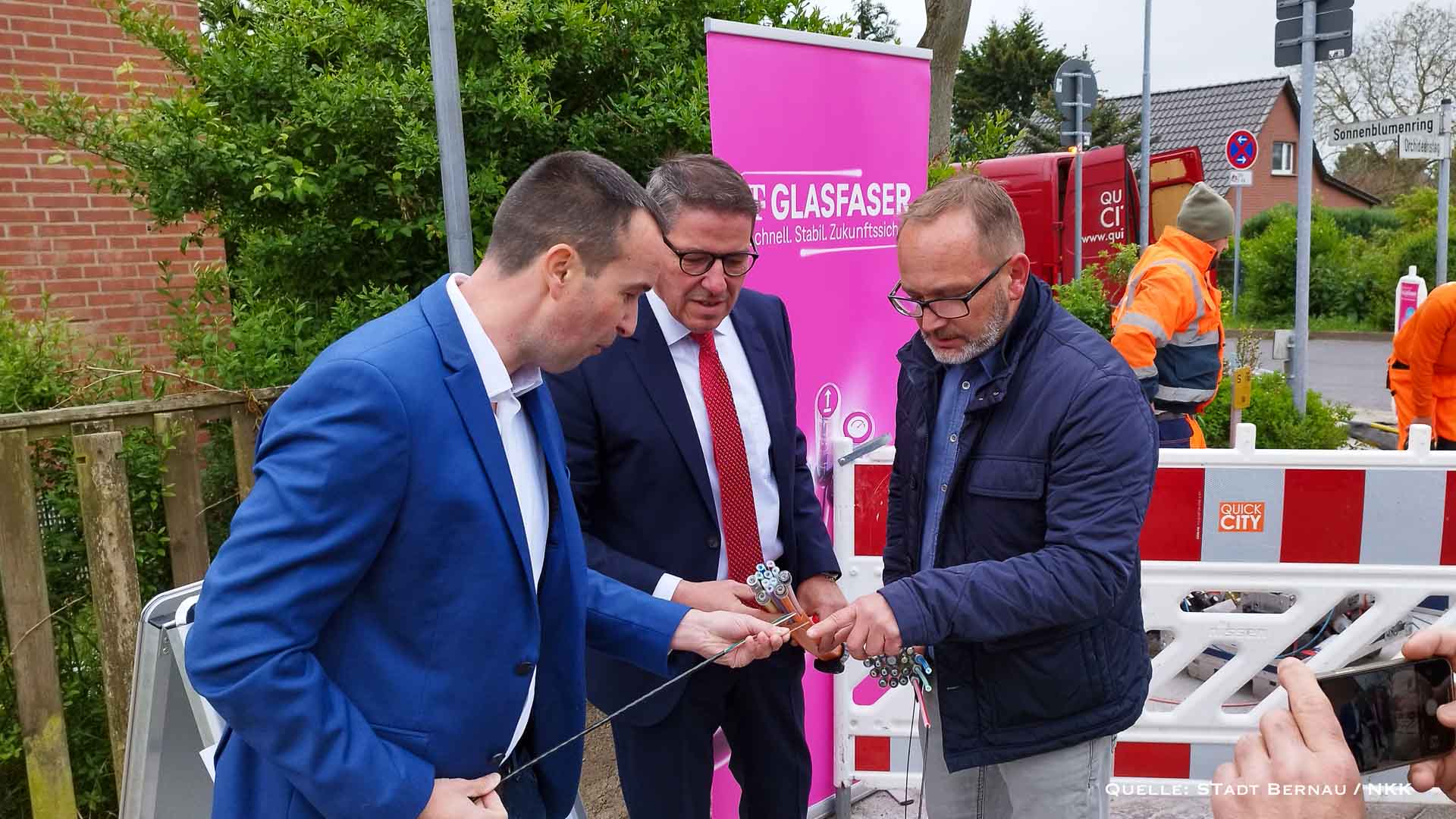 Telekom startet Glasfaserausbau in Bernau - Beginn war in Ladeburg 1 Telekom startet Glasfaserausbau in Bernau - Beginn war in Ladeburg