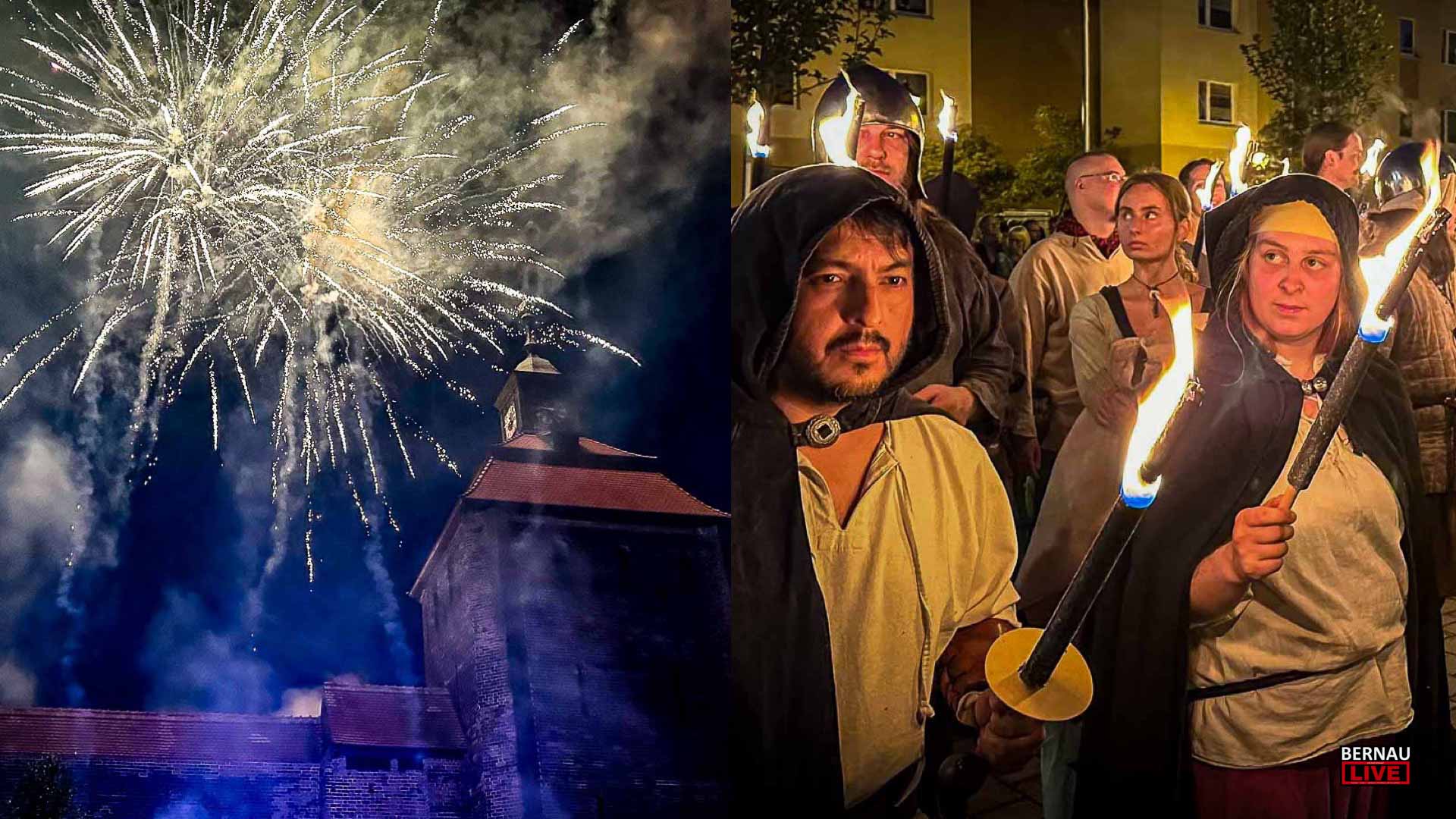 Hussitenfest Bernau: Fackelumzug der Briganten und Feuerwerk zum Tagesende 1 Bernau LIVE - Dein Stadtmagazin für Bernau bei Berlin