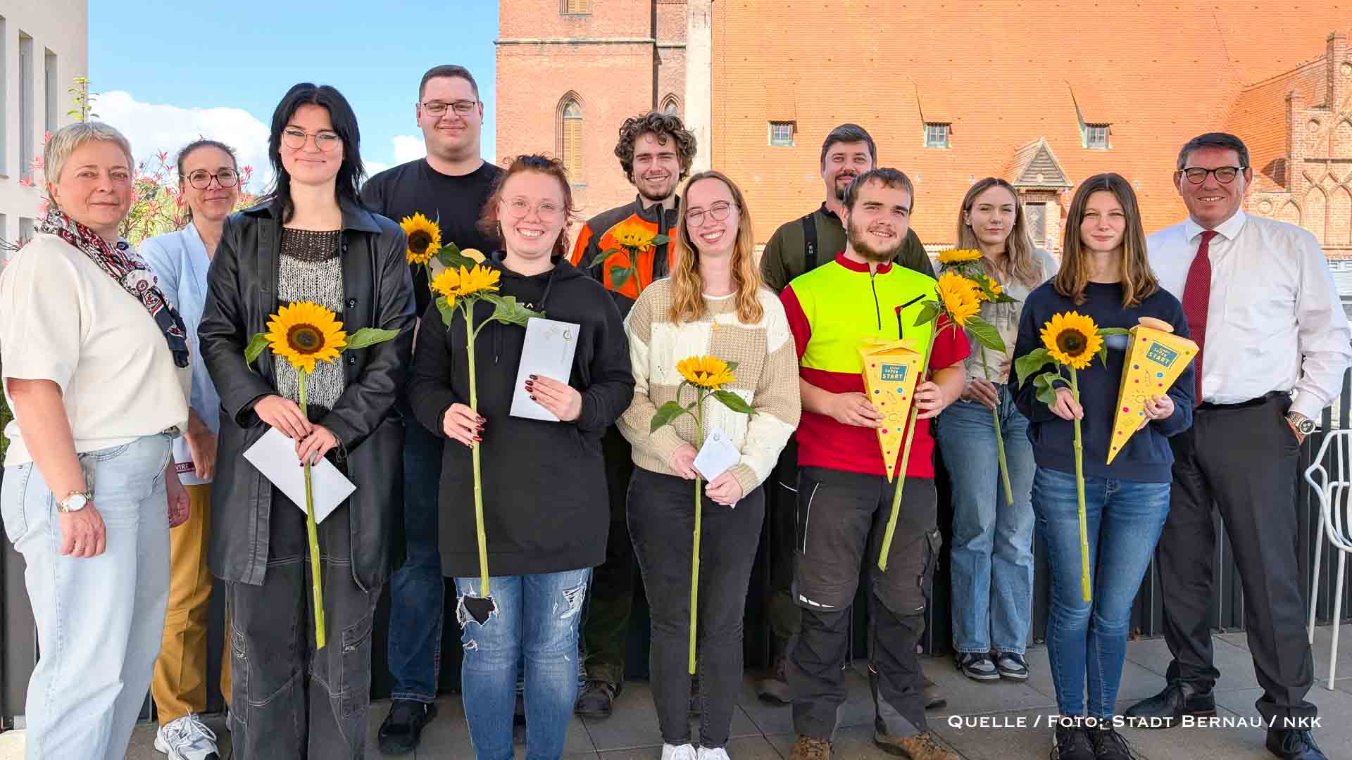 Herzlich willkommen: Sechs Azubis verstärken Bernaus Stadtverwaltung