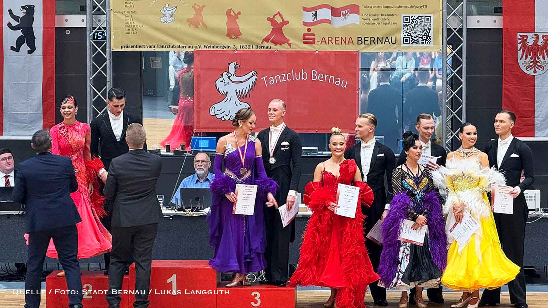 Landesmeisterschaft Tanzen zu Gast in der Sparkassen-Arena Bernau