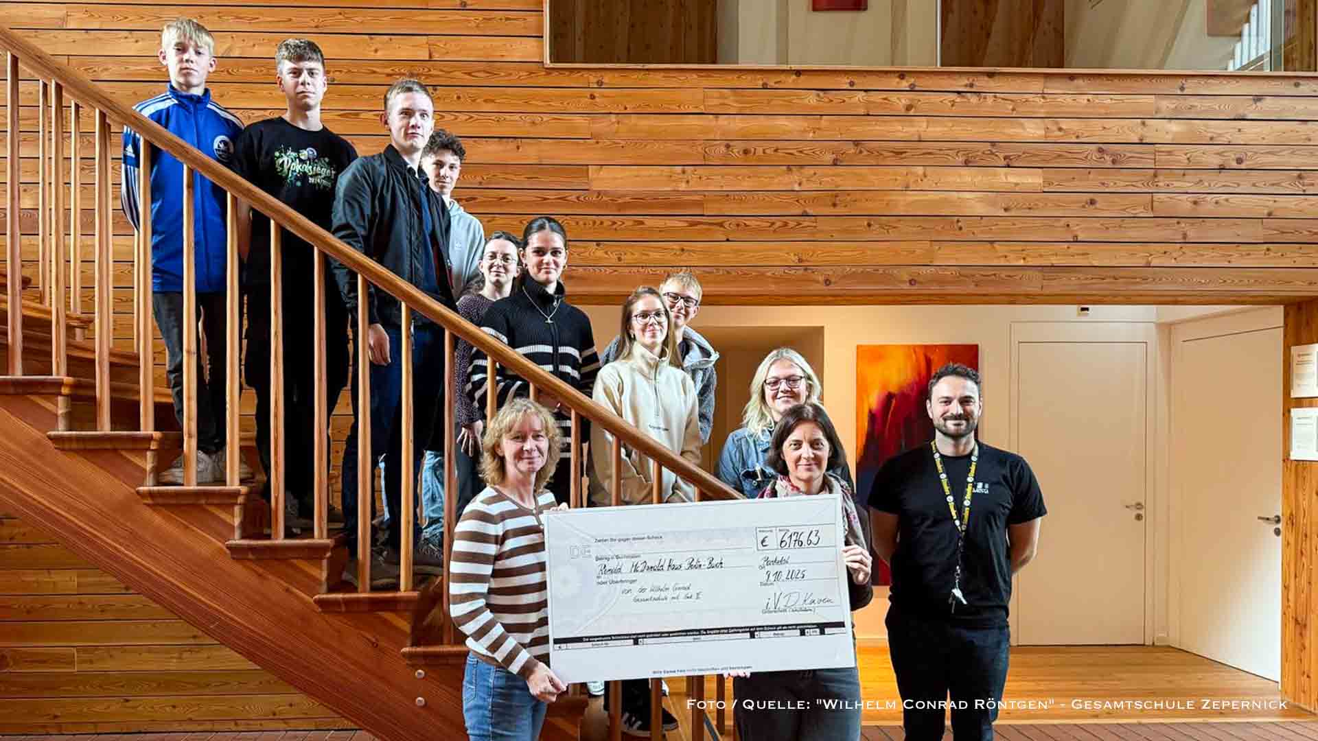 Panketal: Schüler der WCRG spenden für Familien mit schwerkranken Kindern 1 Panketal: Schüler der WCRG spenden für Familien mit schwerkranken Kindern