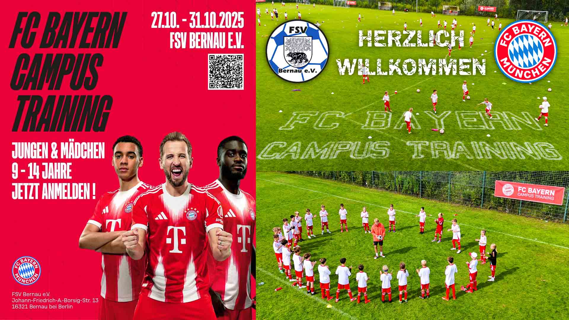 Herbstferien: FC Bayern-Campus in der COMPULAN-ARENA des FSV Bernau 3 Herbstferien: FC Bayern-Campus in der COMPULAN-ARENA des FSV Bernau