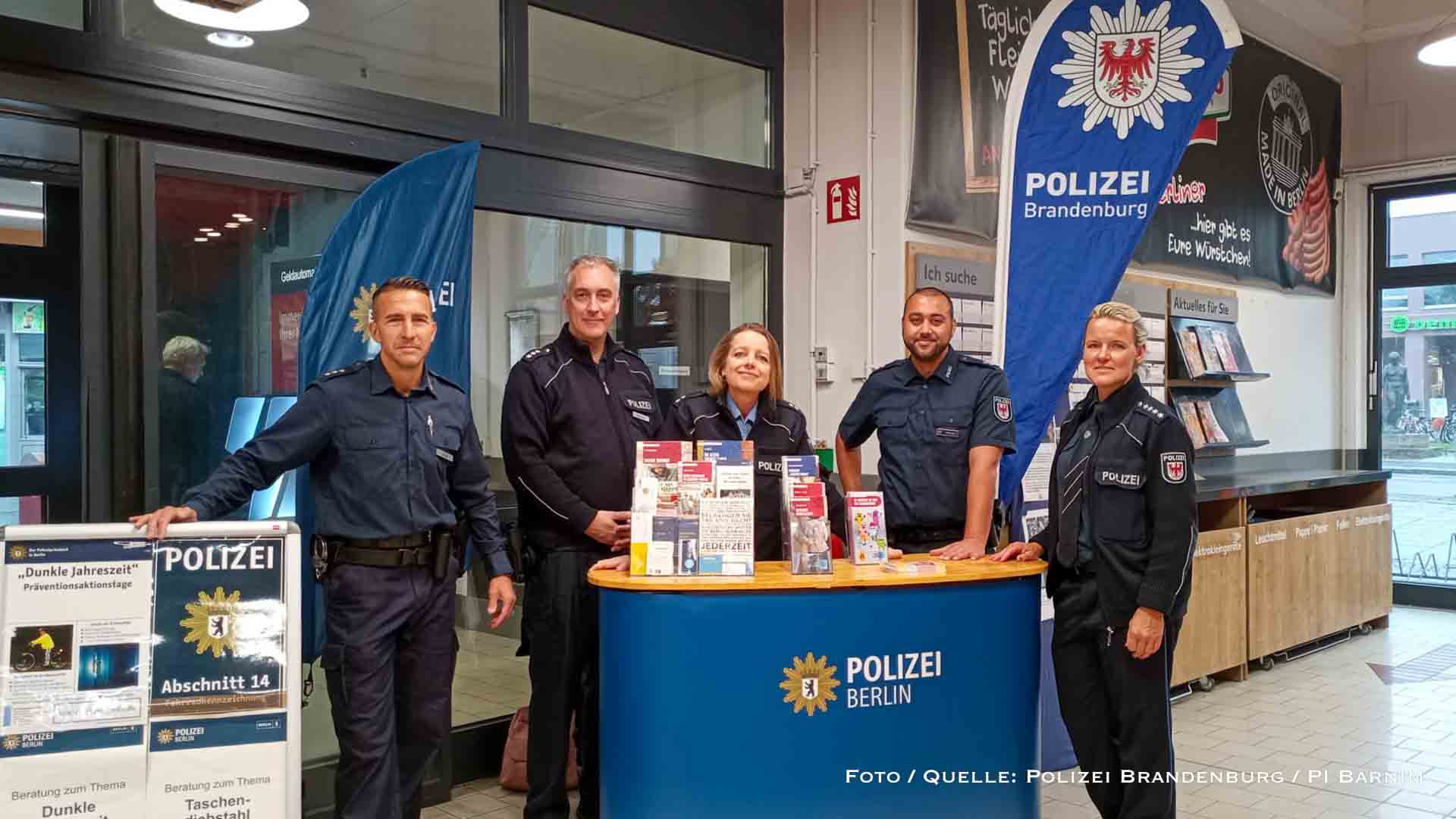 Barnimer und Berliner Polizei informieren zum Thema Taschendiebstahl 29 Barnimer und Berliner Polizei informieren zum Thema Taschendiebstahl