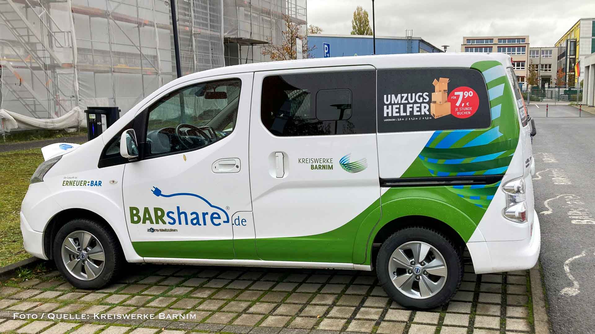 BARshare erweitert Angebot: E-Transporter jetzt auch in Bernau verfügbar 1 BARshare erweitert Angebot: E-Transporter jetzt auch in Bernau verfügbar