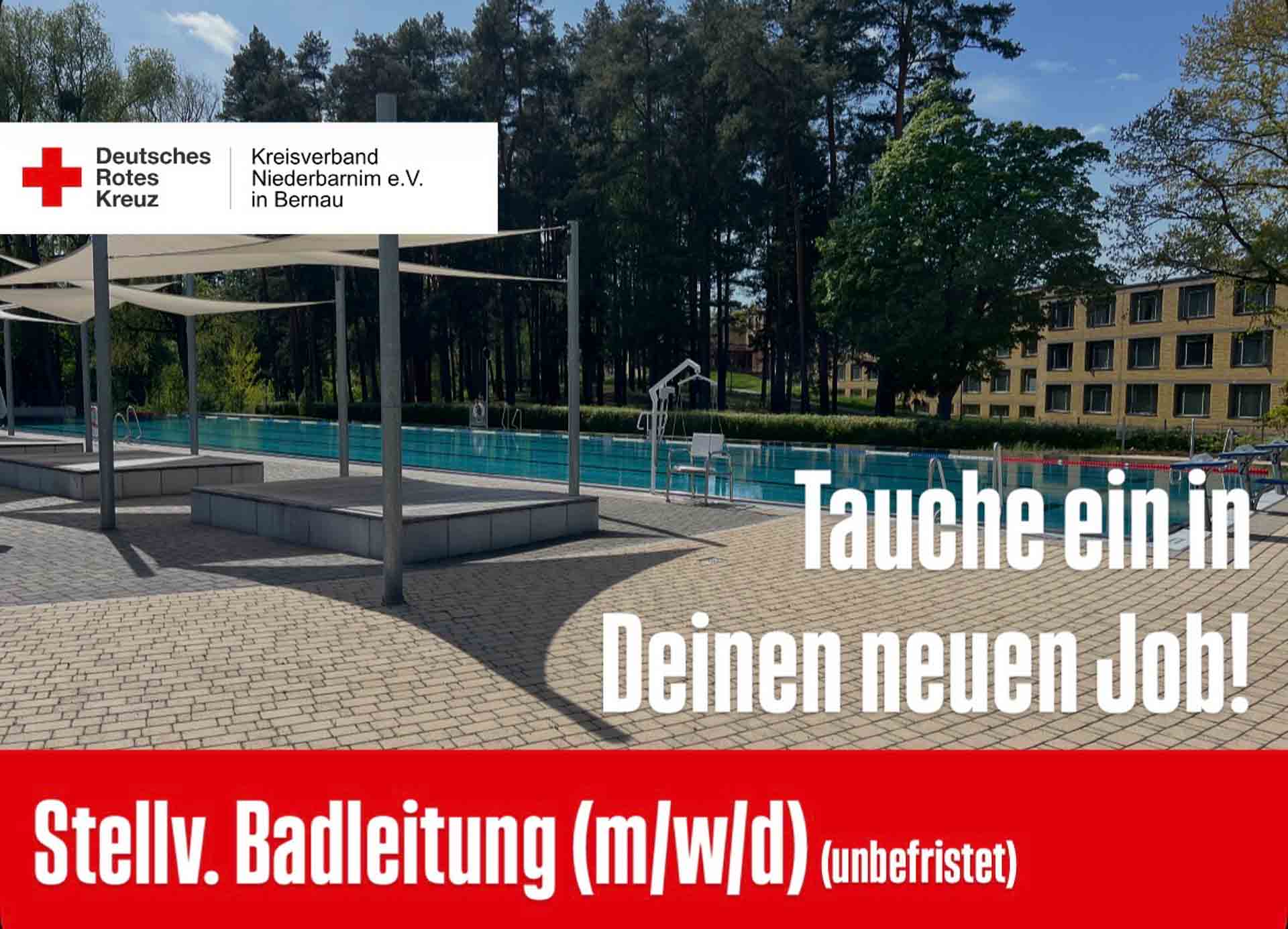 Stellvertretende Badeleitung (m/w/d) – Bereich Bäder Bernau 17 Stellvertretende Badeleitung (m/w/d) – Bereich Bäder Bernau