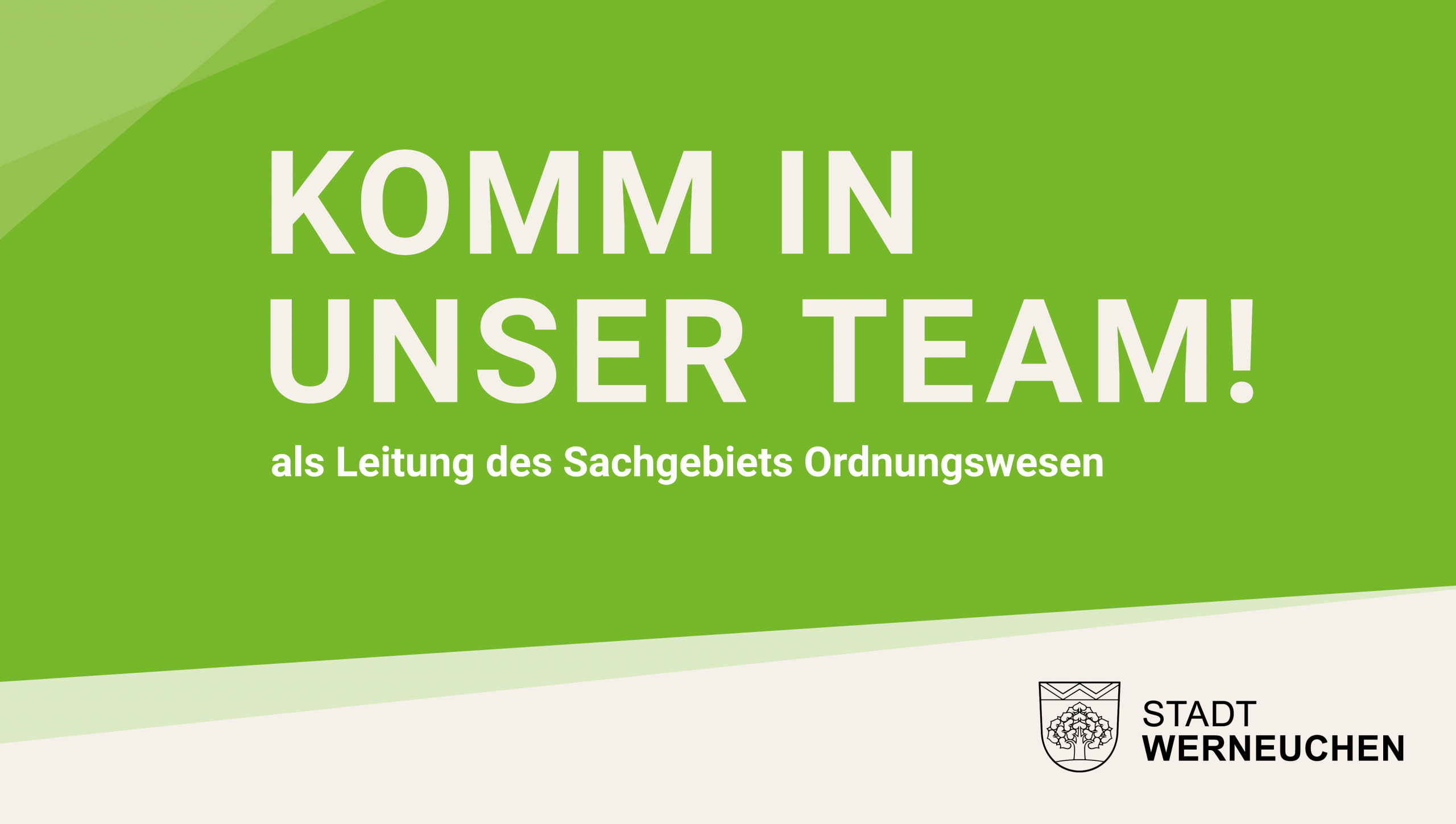 Stadt Werneuchen: Sachgebietsleiter/in für den Bereich Ordnungswesen (m/w/d) 21 Stadt Werneuchen: Sachgebietsleiter/in für den Bereich Ordnungswesen (m/w/d)