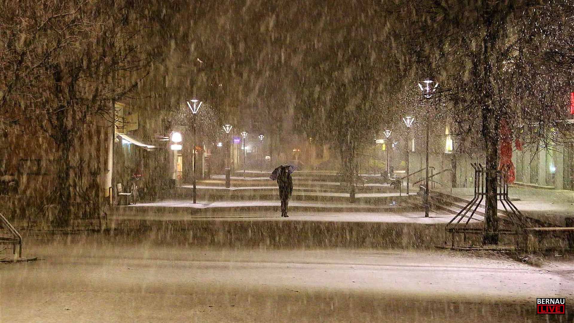 Noch einmal Schneefall in Bernau - in der Nacht folgen Regen und Glätte! 1 Noch einmal Schneefall in Bernau - in der Nacht folgen regen und Glätte!