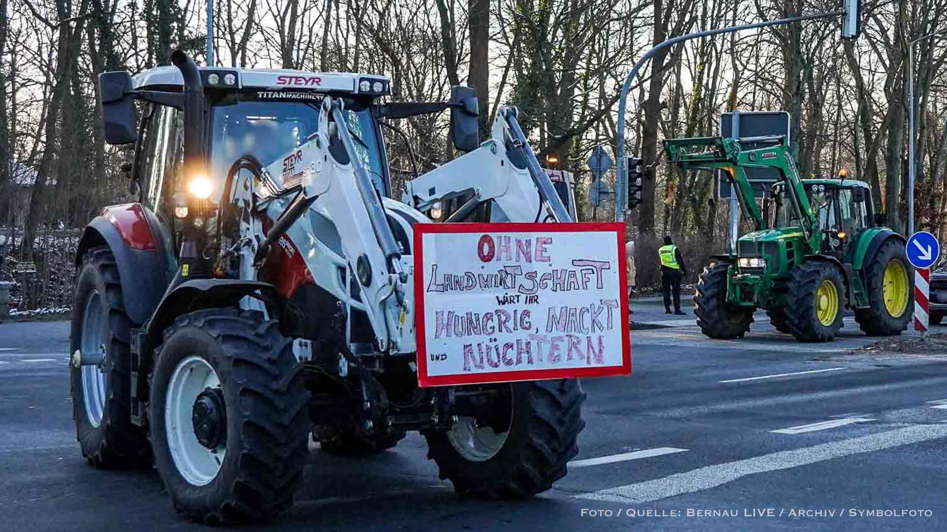 Protest: Landwirte wollen Autobahnauffahrten in Bernau und Barnim blockieren