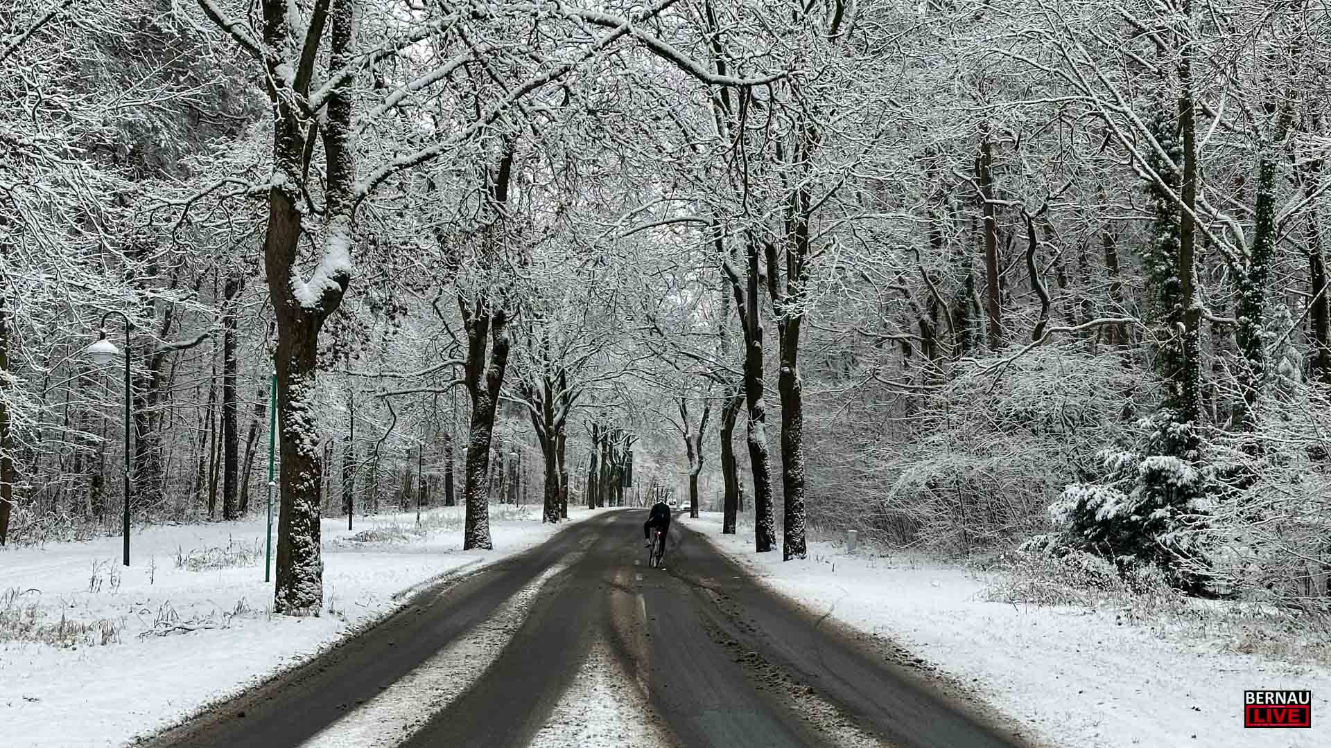 Der Winter ist in Bernau und Barnim angekommen - Vorsicht Glätte!